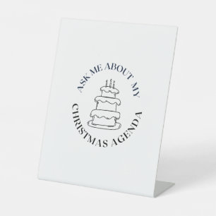 vraag me naar mijn agenda op het gebied van x-mas reclamebord met voetstuk