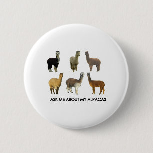Vraag me naar mijn alfaba ronde button 5,7 cm