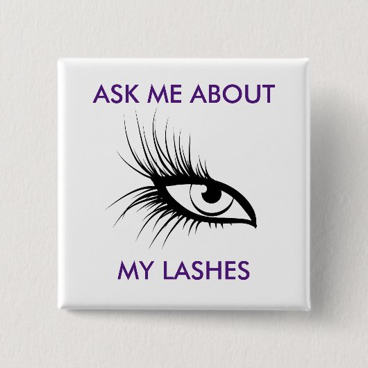 Vraag me naar mijn Button Lashes (Voorkant)