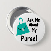 Vraag me naar Mijn Button voor paars (Voorkant /achterkant)