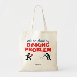 Vraag me naar mijn denkkende probleem Pickleball T Tote Bag