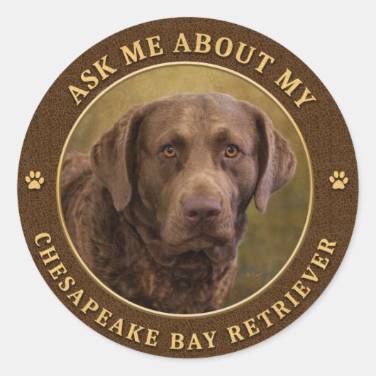Vraag me naar Mijn eBay Retriever Stickers (Voorkant)