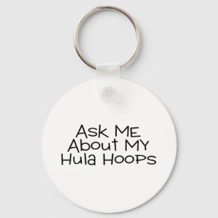 Vraag me naar mijn Hula Hoops Sleutelhanger
