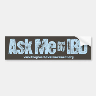 Vraag me naar Mijn IBD Bumpersticker