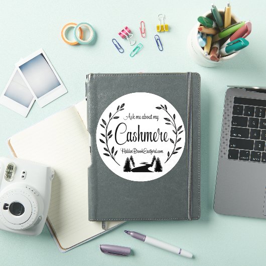 Vraag me naar mijn kasjmier sticker (iPad Cover)