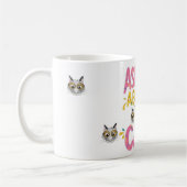 Vraag me naar mijn kat koffiemok (Links)