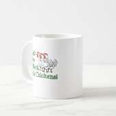 Vraag me naar mijn kippen Funny Mug Koffiemok (Voorkant links)