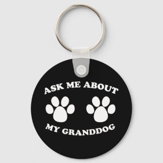 Vraag me naar mijn kleinhond (Donker) Sleutelhanger