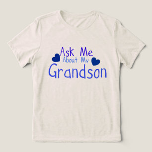 Vraag me naar mijn kleinzoon. Tri-Blend shirt