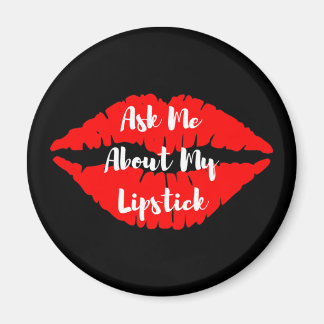 Vraag me naar mijn lippenstift magnetische kleding magneet
