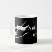 Vraag me naar mijn nieuwe exemplaar koffiemok (Voorkant links)