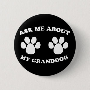 Vraag me naar mijn oma ronde button 5,7 cm