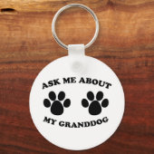 Vraag me naar mijn oma sleutelhanger (Voorkant)