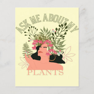 Vraag me naar mijn Planten   Cadeau voor mam Flyer
