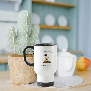 Vraag me naar mijn podcast Monogram Podcaster Reisbeker