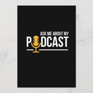 Vraag me naar mijn podcast voor podcasters kaart