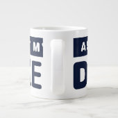 Vraag me naar mijn vaders okes jumbo beker (Achterkant)