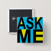 Vraag me naar Museum Docent Button (Voorkant /achterkant)