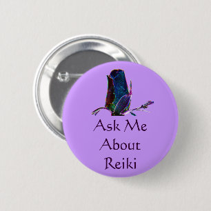 Vraag me naar Reiki Ronde Button 5,7 Cm