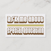 Vraag me naar Speciaal Onderwijs Visitekaartje (Achterkant)