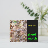 Vraag me naar , vel mulch briefkaart (Staand voorkant)