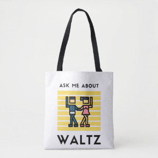 Vraag me naar waltz draagtas