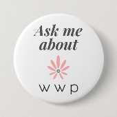 Vraag me naar WWP Button (Voorkant)