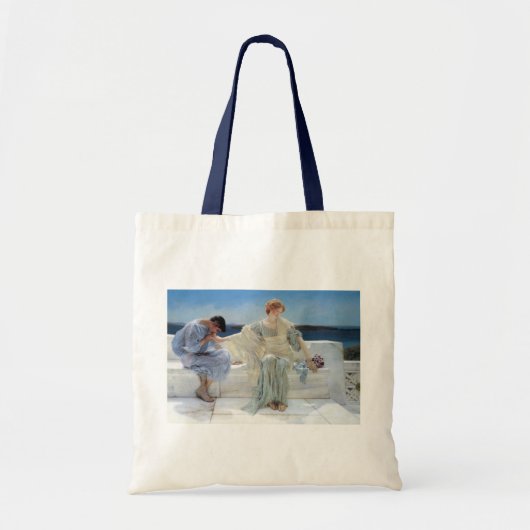 Vraag me niet meer door Sir Lawrence Alma Tadema Tote Bag (Voorkant)