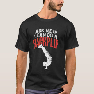 Vraag me of ik een backflip kan doen Funny Parkour T-shirt