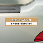  "Vraag me om..." Bumpersticker (Op auto)
