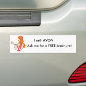 Vraag me om een GRATIS brochure! Bumpersticker (Op auto)