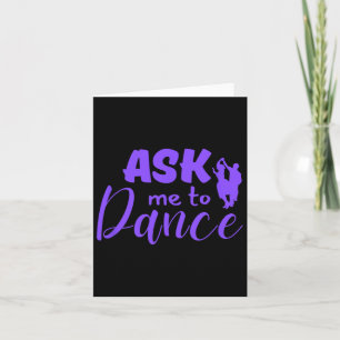 Vraag me om een paar sociale dansen te dansen kaart