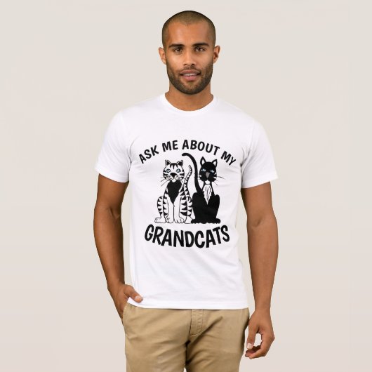 VRAAG ME OM MIJN GRANDCATS T-shirts (Voorkant volledig)