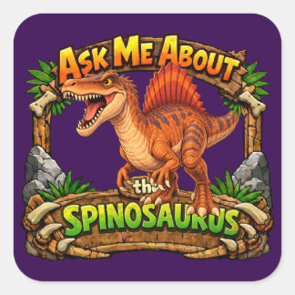 Vraag me over de Spinosaurus | 3 inch sticker
