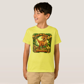 Vraag Me Over Dinosauriërs - Velociraptor T-Shirt