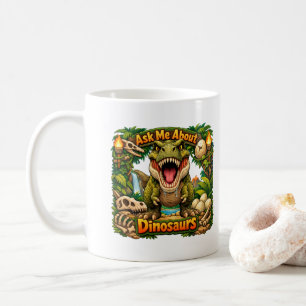 Vraag me over dinosaurussen – Warme Chocolade Koffiemok