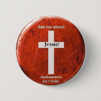 Vraag me over Jezus! Ronde Button 5,7 Cm