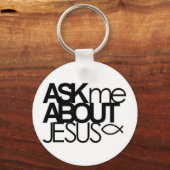 Vraag me over Jezus Sleutelhanger (Voorkant)