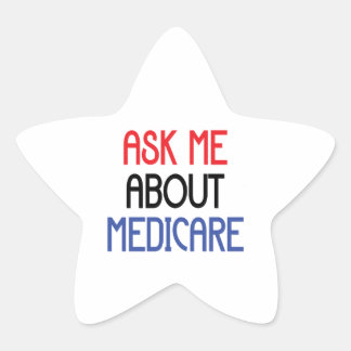 VRAAG ME OVER MEDICARE STER STICKER