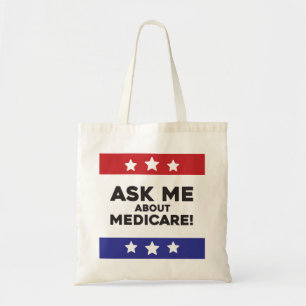 Vraag me over Medicare-tas Tote Bag