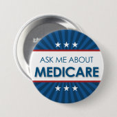 Vraag me over medicijnen - Amerikaan Ronde Button 7,6 Cm (Voorkant /achterkant)