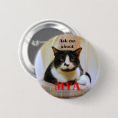 Vraag me over mijn Button (Voorkant /achterkant)