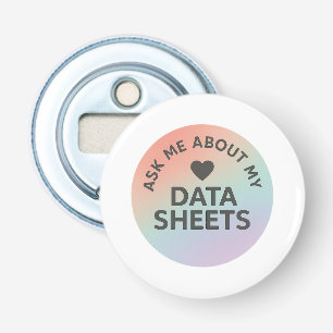 Vraag me over mijn gegevensbladen   Inclusieteam Button Flesopener