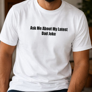 Vraag Me Over Mijn Laatste Vadergrap Typografie T-shirt