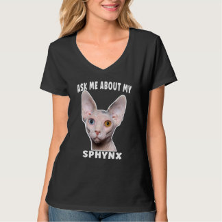 Vraag Me Over Mijn Sphynx T-shirt
