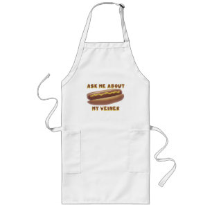 VRAAG ME OVER MIJN WEINER Bq Apron Lang Schort