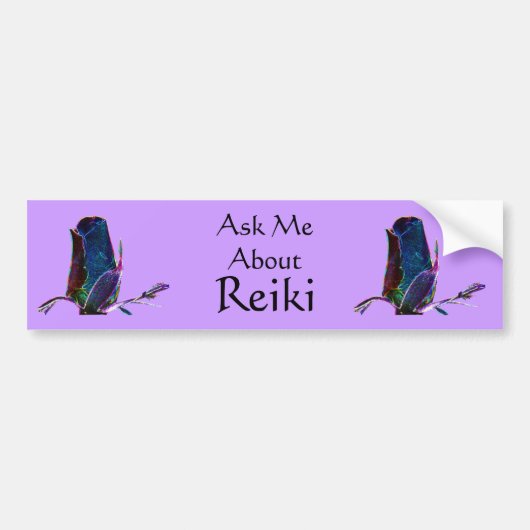 Vraag me over Reiki  Bumpersticker (Voorkant)