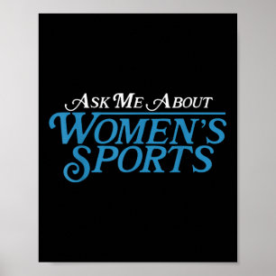 Vraag me over vrouwensport poster