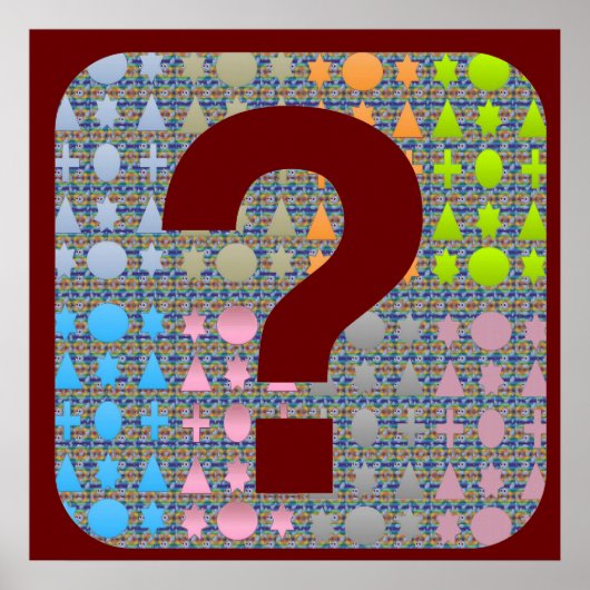 Vraag me waarom - Star-vragen Poster (Voorkant)