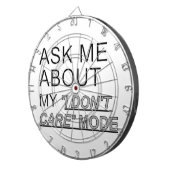 Vraag me wat ik niet kan schelen dartbord (Voorkant Rechts)